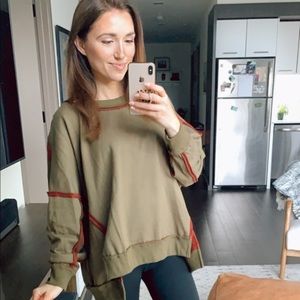 Oversized crewneck sweater